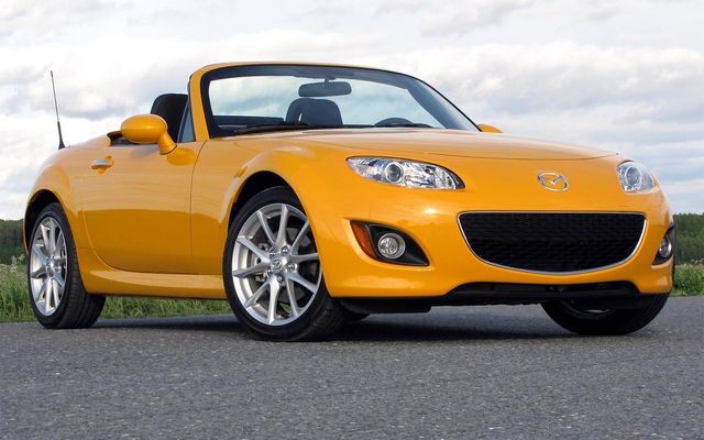 Happy Mazda style 2009 Miata bright yellow